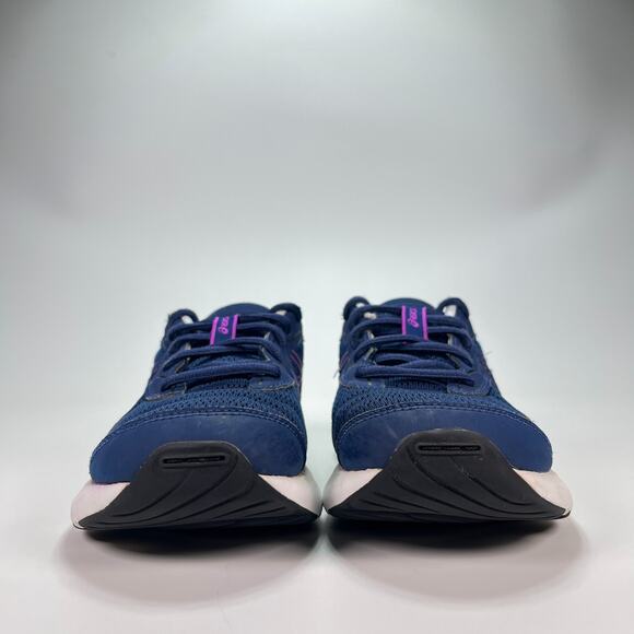 ASICS Contend 9 GS Navy Blue Running Shoes Lightweight 1014A337 Youth Size 3 - Picture 2 of 10